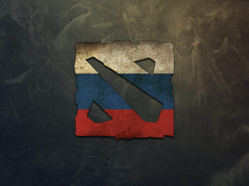 Обои russia, Dota 2, game, игра, логотип, logo, россия, дота 2
